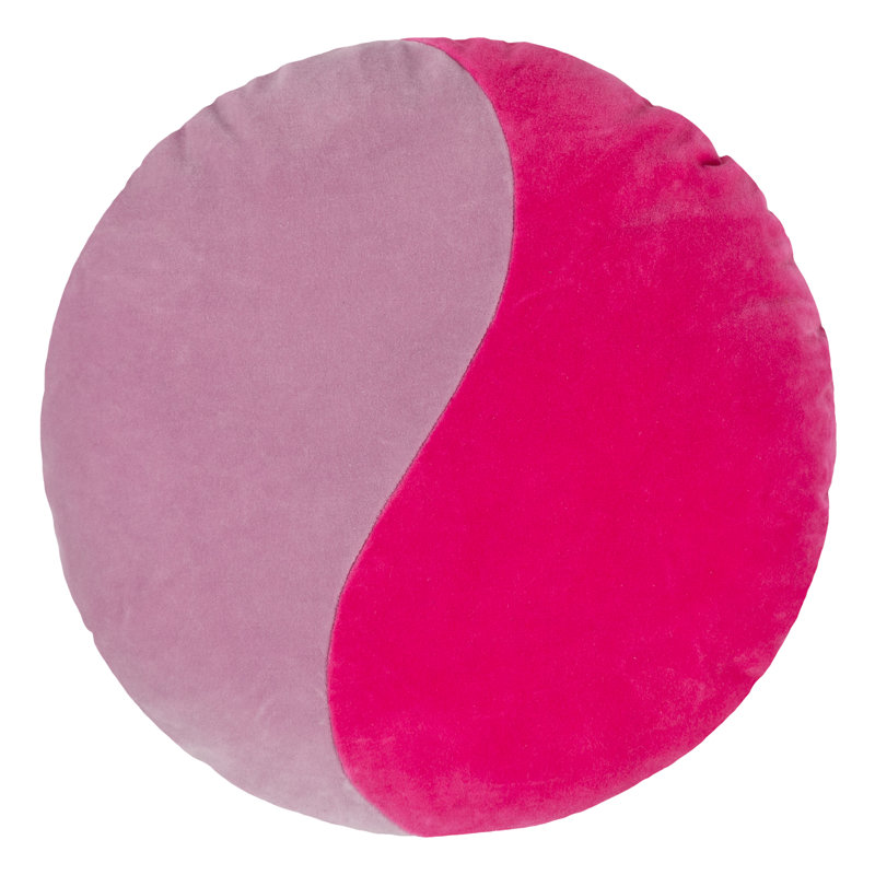 Circular Throw Cushion, Lilac/Pink