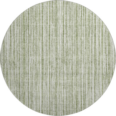 Premium Machine Washable Prisco Green Rug