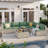 7 Piece Patio Conversation Set with Coffee Table and Cushions-1107576649