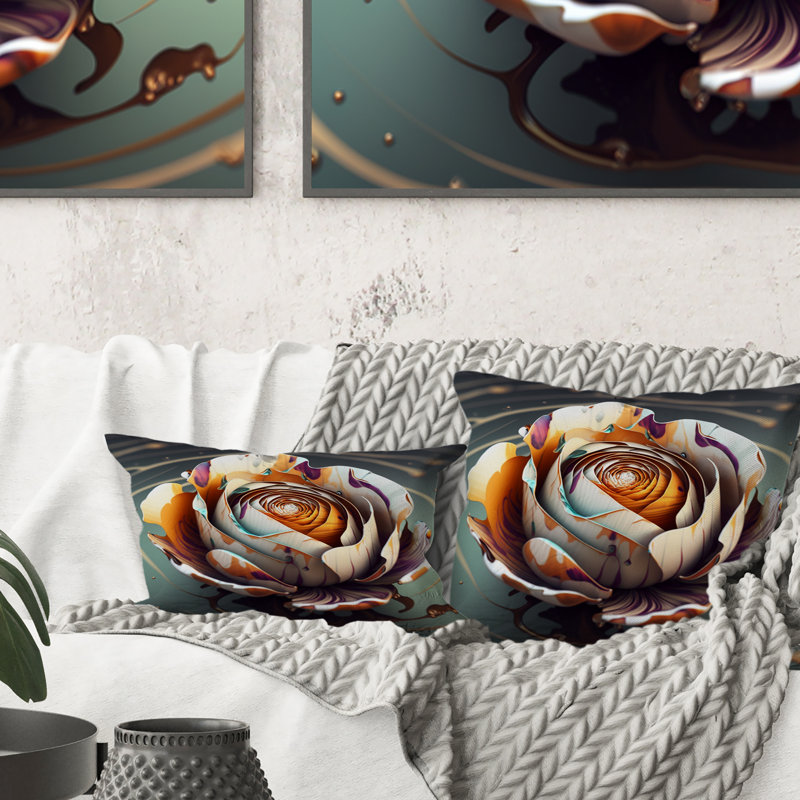 Coussin Rainbow Blooming Crocus Rose II