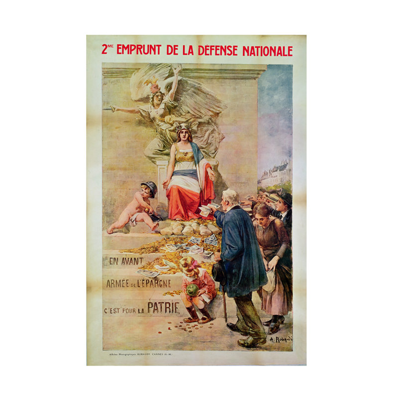 Art sur toile, Alcide Theophile Robaudi, 19" H x 12" W