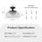 Modern 12.2" 3-Light Matte Black Flush Mount Ceiling Light with Textured Clear Glass Shade
