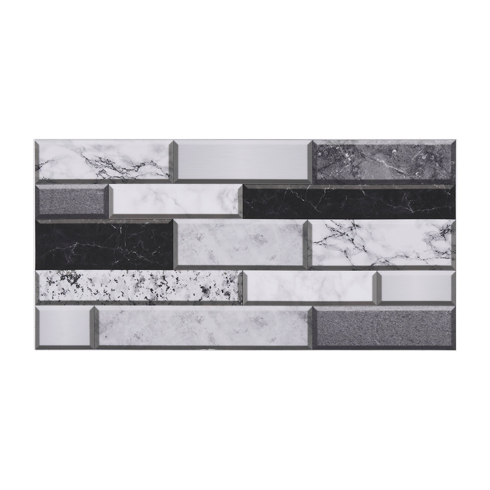 20Pcs Self-Adhesive Wall Tile Stickers with Marble Effect
