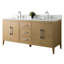 Ensemble de meuble-lavabo double 72 po avec plateau en marbre Chambery-94811317-94811308