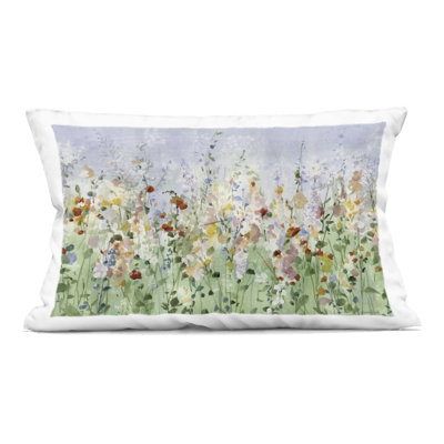 Wild And Free Meadow Decorative Printed Throw Pillow design by Danhui Nai