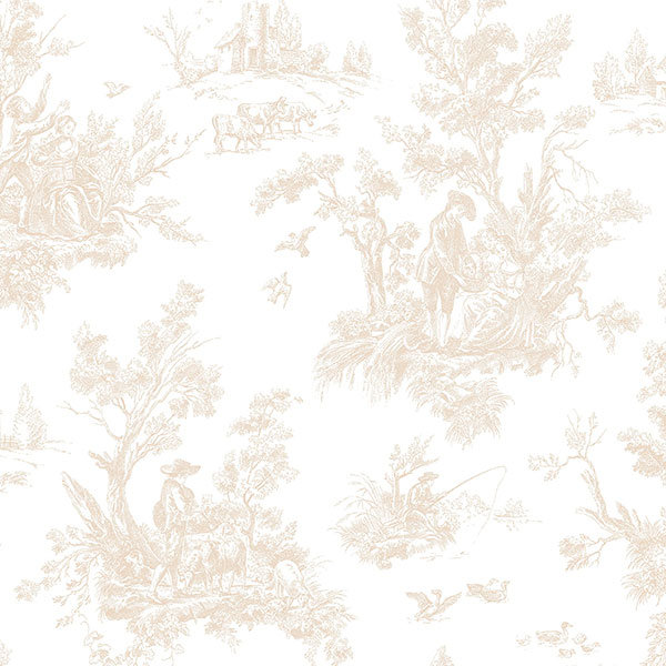 Rouleau de papier peint Macksburg, Beige