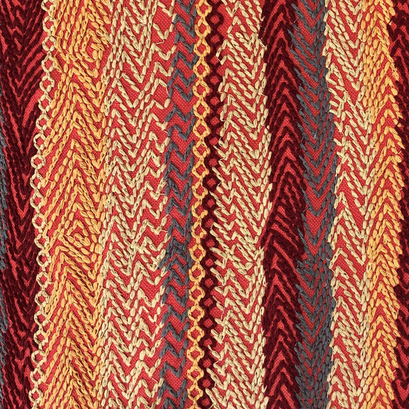Oreiller Cosmo Luxury, 20" x 30", Crème / rouge, Coussin lombaire