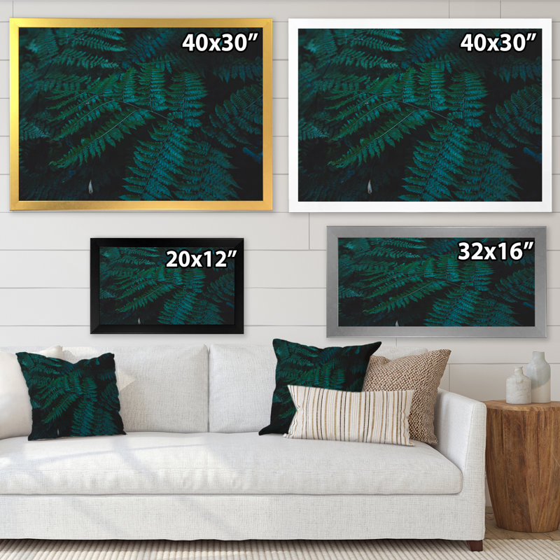 Brownies vert foncé - photographie sur toile, H 16 po x l 32 po, Cadre doré à coins fermés