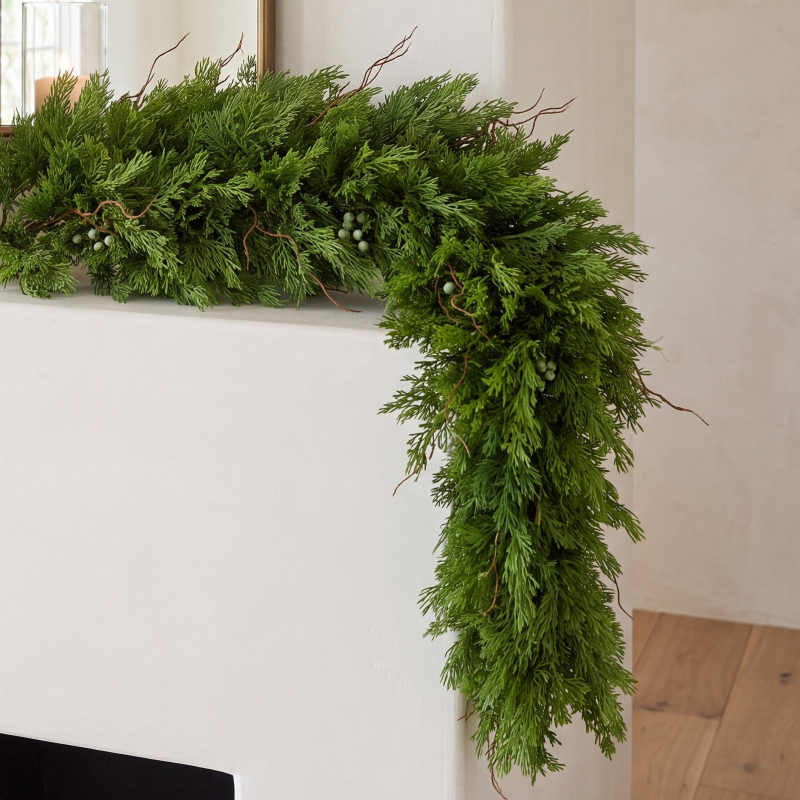 13" Juniper Christmas Garland
