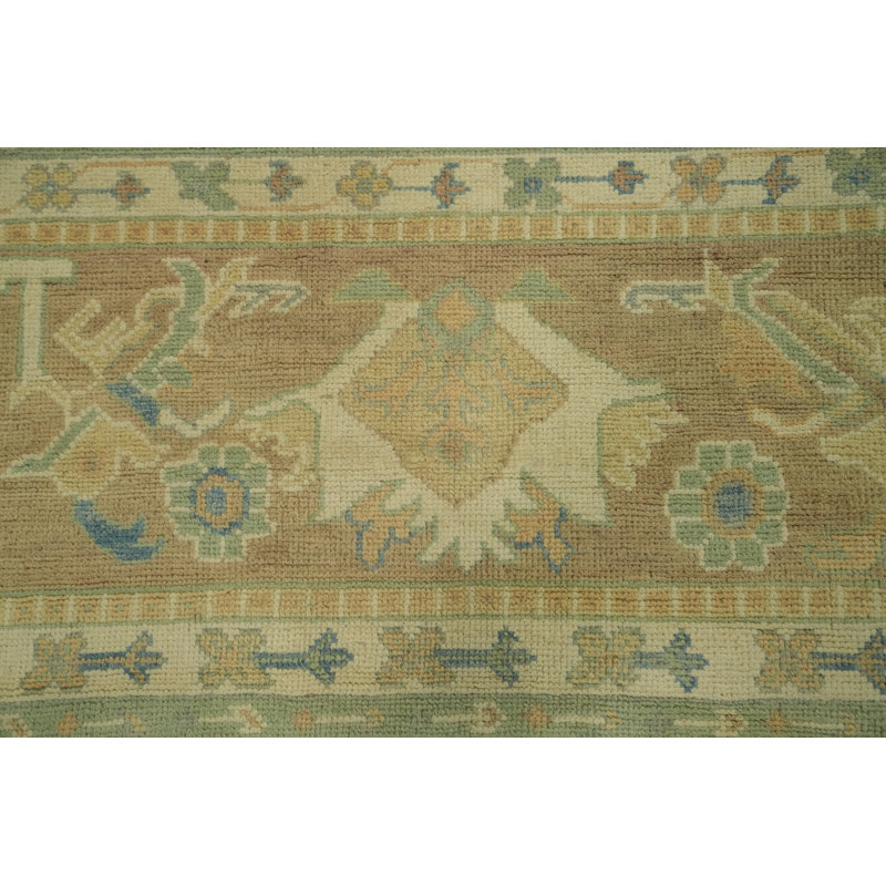 Tapis turc Oushak bleu 10x14