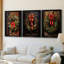 Christmas Holiday Art DCL XXI - Toile tendue avec châssis sur mesure - 3 pièces-861633889-861633895