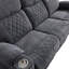 Ensemble de salon 2 pièces inclinable électrique et confortable en chenille 2 pièces