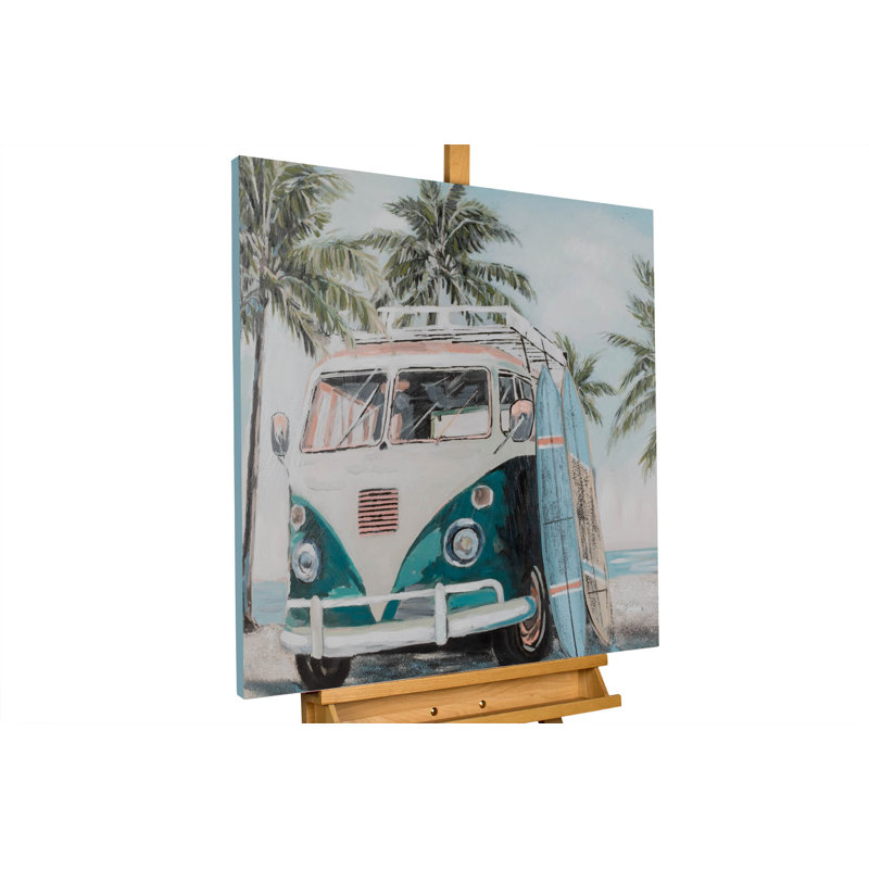 Sunny Adventure Hand -Painted Acrylic Painting