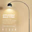 HOMCOM Arc Floor Lamp Modern Adjustable with Foot Switch-679664559