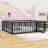 Idonah Metal Floor Bed with Fence and Door-1551245007-1551244992
