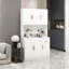 Armoire de rangement pour garde-manger de 71 po avec comptoir de four à micro-ondes, armoire de bahut autoportante avec tablettes réglables, 6 portes et 1 tiroir-987068596