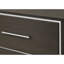 Table de chevet 2 au fini rustique gris foncé, style contemporain pour chambre à coucher, mobilier en bois de chambre à coucher rustique moderne, construction, accent