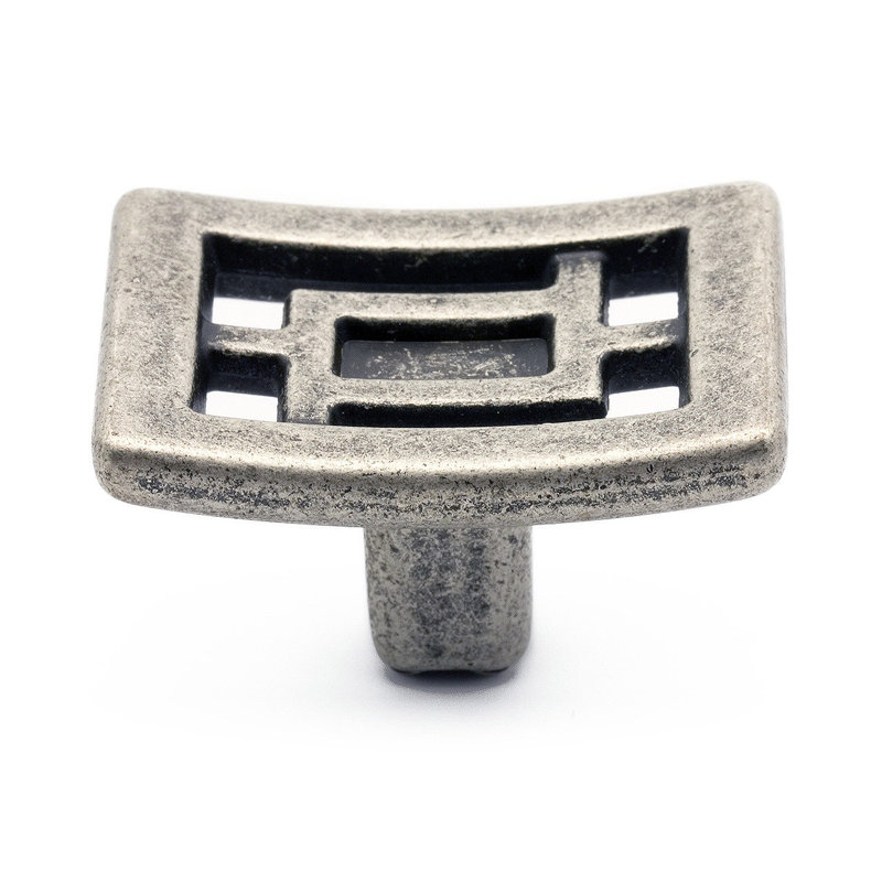 Inspiration 1 3/8" Length Rectangle Knob, Faux Iron