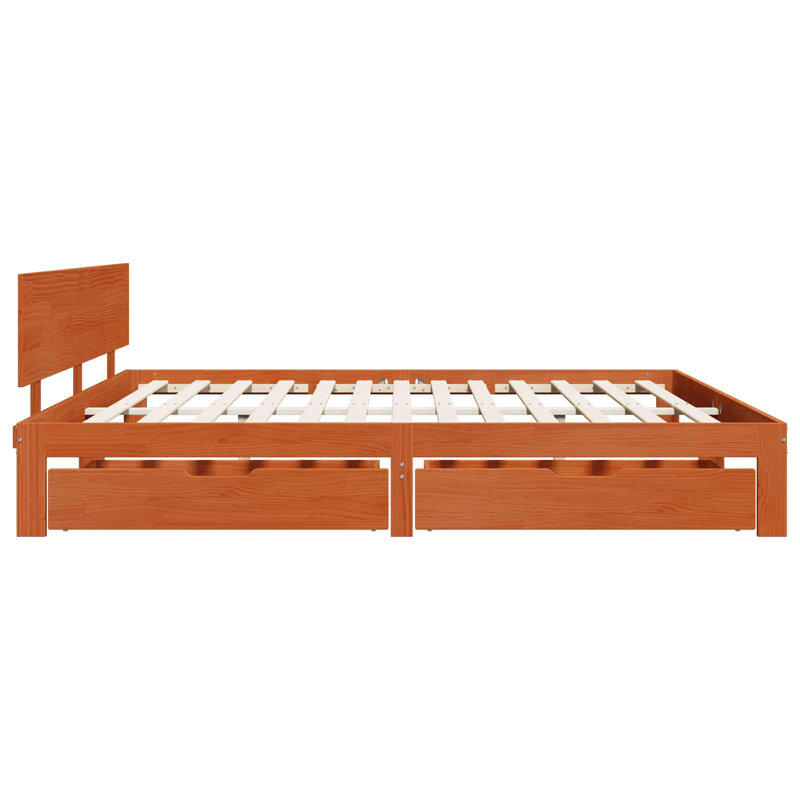 Solid Wood Bed Frame, 80 x 200cm