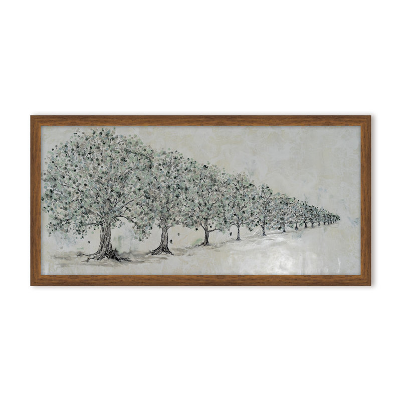 Nature Inspired "Renewal in Bloom" Canvas Wall Art By , 8" H x 16" W, Framed Canvas, Gold