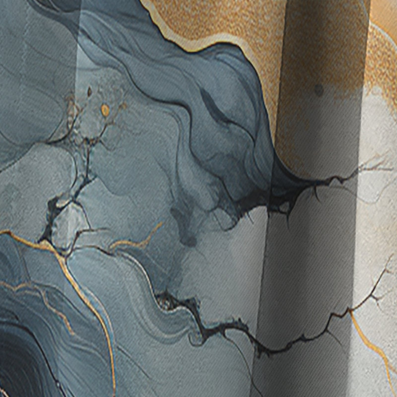 Warrick - Rideau occultant en marbre marbré abstrait - 1 panneau, L 52 po x L 120 po