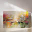Tableau encadré sur toile - Couleurs fluides abstraites et vibrantes, décoration murale moderne - 61 x 91 cm (24 x 36 pouces) pour salon et bureau