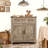 Farmhouse Barn-Door Storage Cabinet, Coffee Bar Buffet Sideboard With Drawer For Kitchen & Living Room-106269955