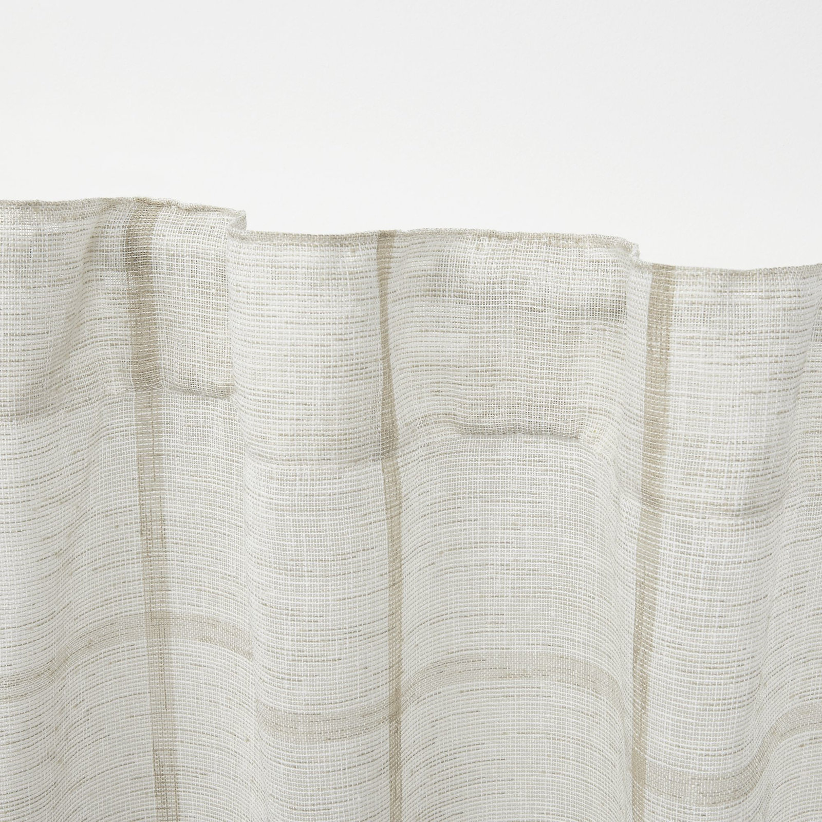 Lauren Ralph Lauren Rubin Sheer Curtain Panel, Beige, 54" x 108"