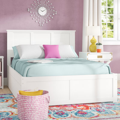 Lampley Solid Wood Platform Bed with Trundle by Harriet Bee