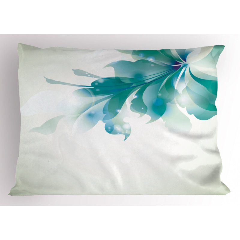 Flowers Polyester Sham Set, King