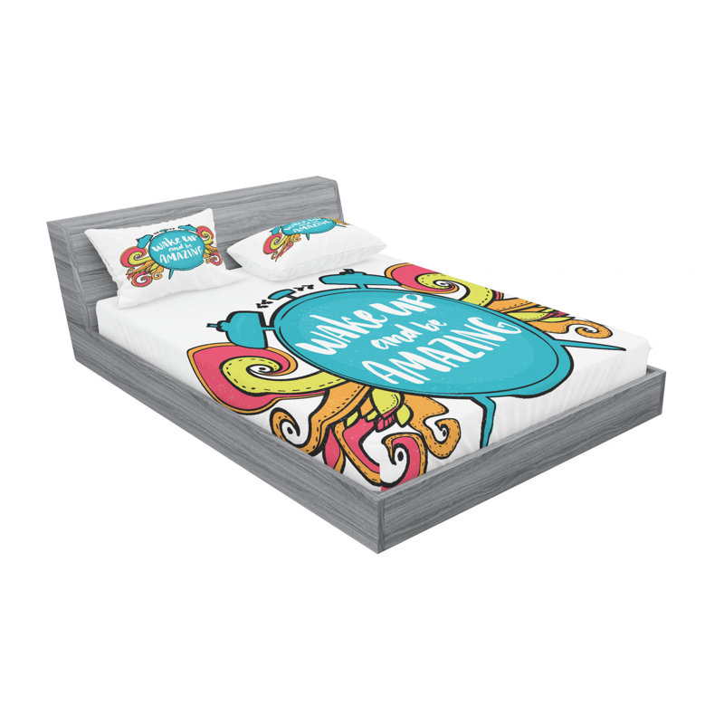 Microfiber Sheet Set, Queen Sheet Set with Fitted Sheet