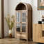 73" Tall Arched Storage Display Cabinet-434187563