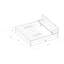 AXI Ella 95cm x 20cm Solid Wood Rectangle Sandbox with Cover