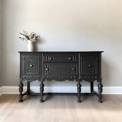 Retro Carved Multifunctional Console Table