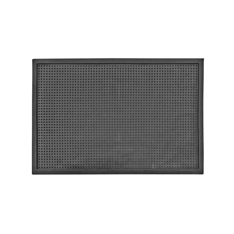Dot Sanitizing Doormat in Black, 1cm H x 40cm W x 60cm L