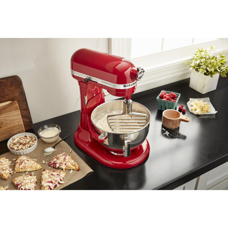 KitchenAid 7 Quart Bowl-Lift Stand Mixer in Empire Red and Stainless Steel