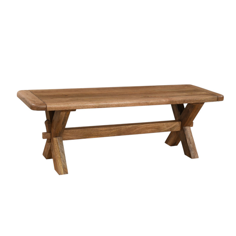 Dorchester Mango Wood Bench, 45cm H x 135cm W x 45cm D