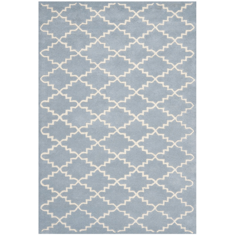 Carolene Hand Tufted Wool Geometric Rug, Rectangle 3' x 5'