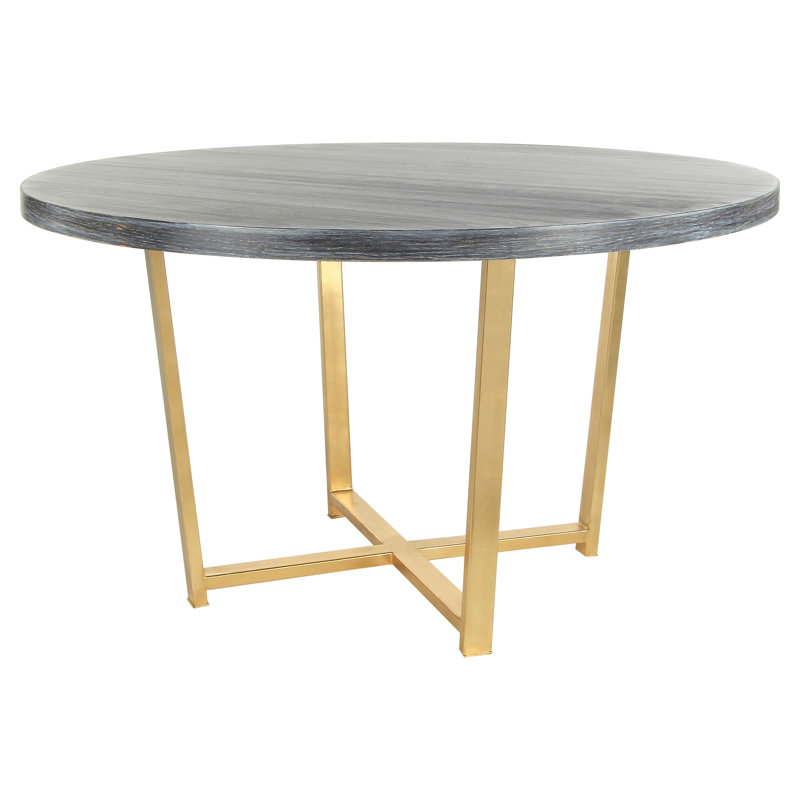 Tessa 56" Trestle Dining Table, Dark Stained Veneer
