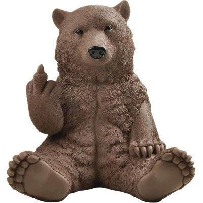 JFSM INC. 12-Inch  Bear Garden Statue