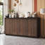 Buffet 4 portes UnaNoxa avec prise de courant et conception sans poignée-126449945