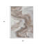 Tapis intérieur lavable abstrait taupe 5 pi x 8 pi
