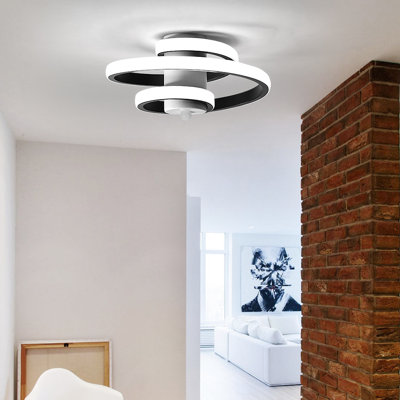 LED Flush Mount Spiral Ceiling Lamp