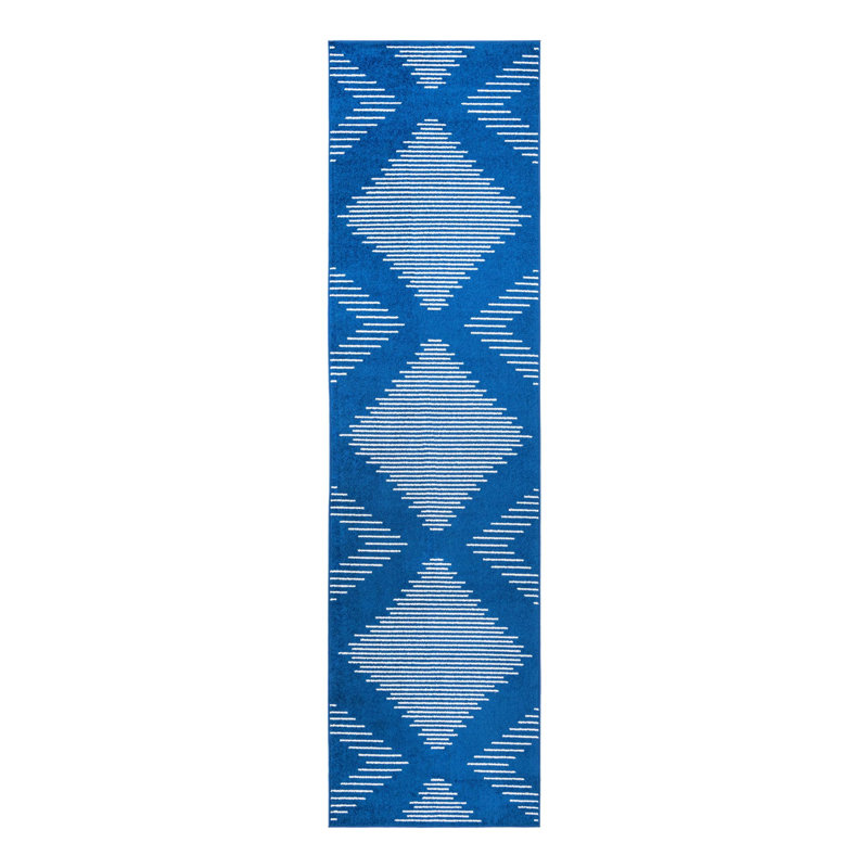 Geometric Indoor Rug, Runner 3'3" x 12'