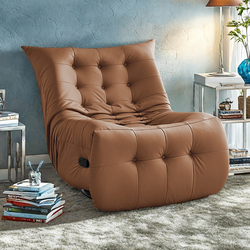 Fauteuil inclinable multifonctionnel décontracté Home Home, Brun
