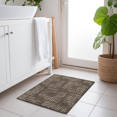 Tapis géométrique lavable à la machine de qualité supérieure Mayfield AMF33