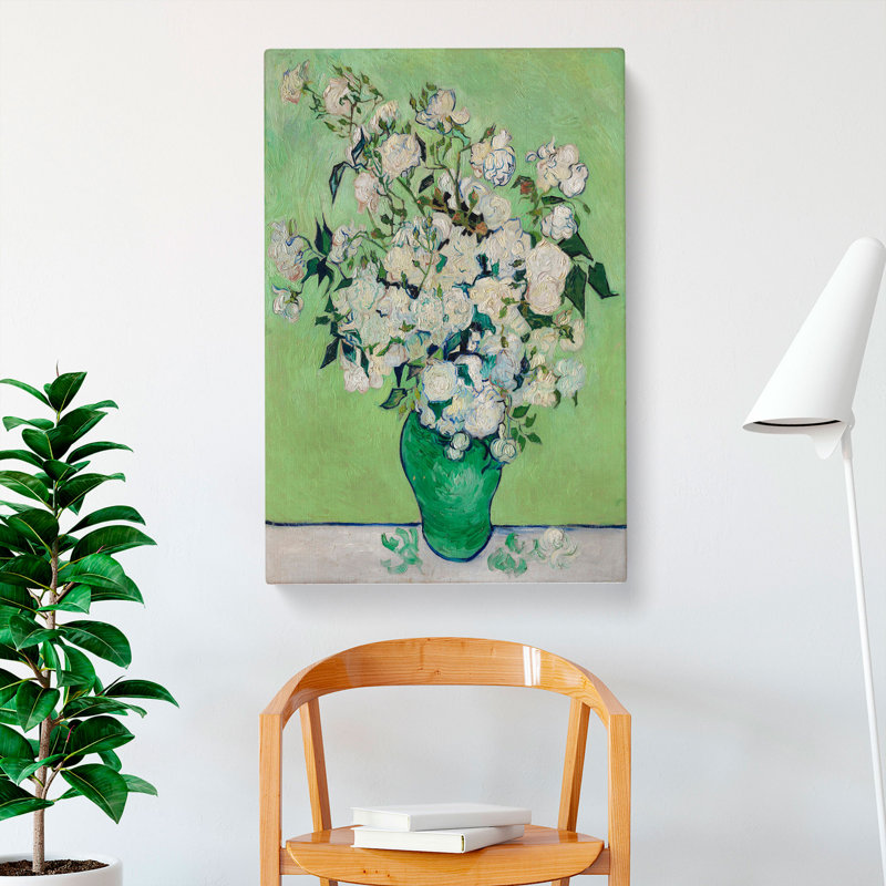 Roses Vol.2 by Vincent Van Gogh - Wrapped Canvas, 76cm H x 50cm W x 3cm D