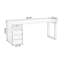 Bureaux rectangulaires en bois massif noyer clair-107519282