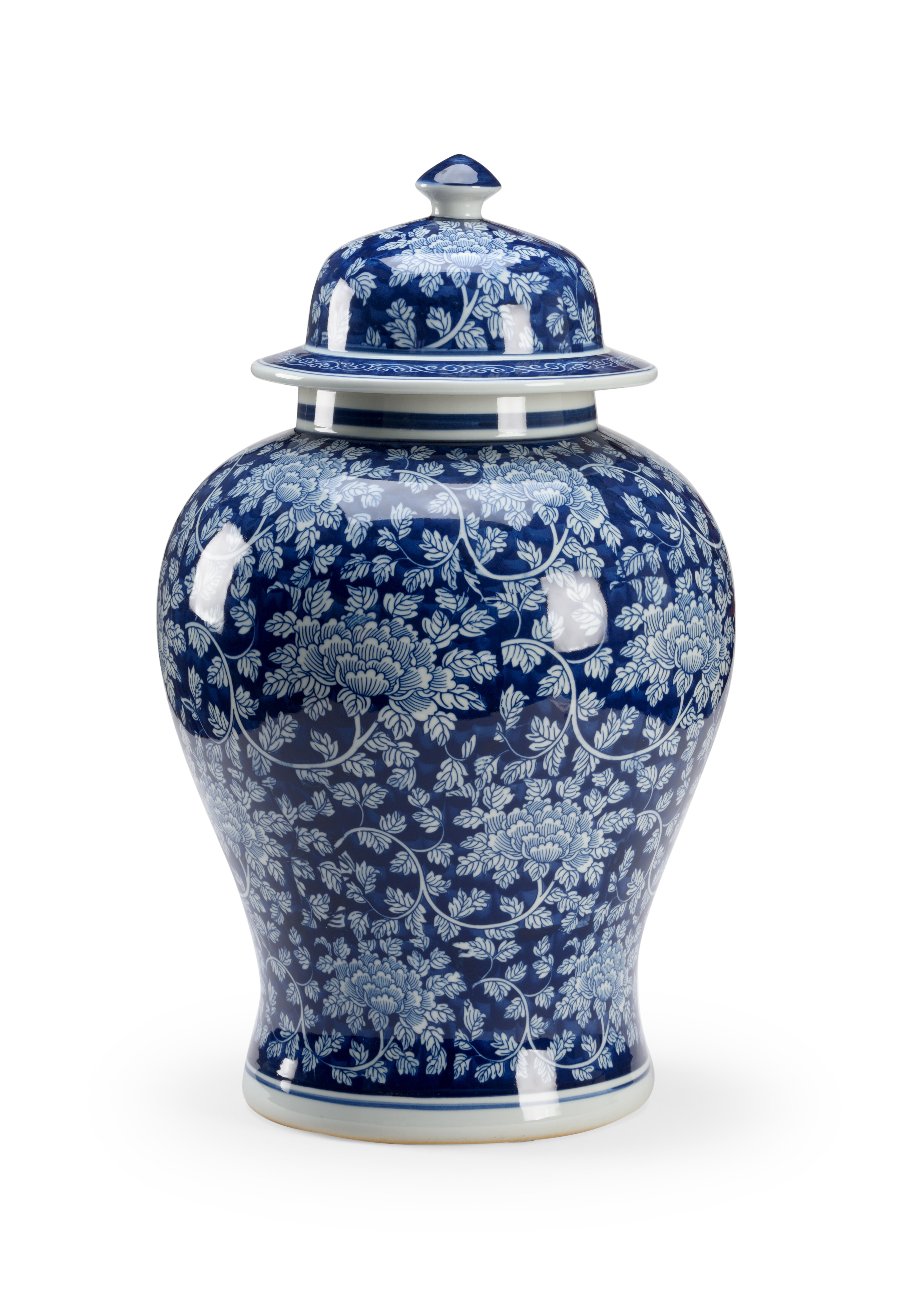 Kelly Clarkson Home Nina 14 Ceramic Temple Jar with Lid - Contemporary  Vintage Style Blue and White Chinoiserie Floral Design & Reviews