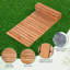 Allée de jardin en bois de 2,4 m (8 pi), sans assemblage, enroulable, en bois de sapin, antidérapante, 56 cm (22 po) de large
